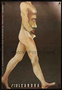5f145 CIULEANDRA Polish 27x38 '85 Sergiu Nicolaescu, bizarre Marian Nowinski art of face in torso!