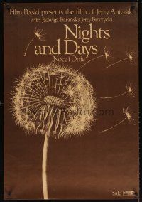 5f157 NIGHTS & DAYS PolishEnglish '76 Jerzy Antczak's Noce I dnie, Jadwiga Baranska, dandelion!