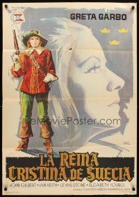 5f229 QUEEN CHRISTINA Spanish R64 different Jano artwork of glamorous Greta Garbo!