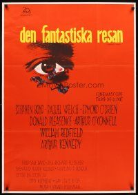 5f309 FANTASTIC VOYAGE Swedish '67 Raquel Welch journeys to the human brain, Fleischer sci-fi!