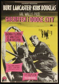5f314 GUNFIGHT AT THE O.K. CORRAL Swedish '57 Burt Lancaster, Kirk Douglas, directed by Sturges!