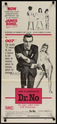5h028 DR. NO Aust daybill R70s Sean Connery is most extraordinary gentleman spy James Bond 007!