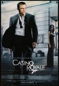 5h499 CASINO ROYALE advance 1sh '06 Daniel Craig as James Bond & sexy Eva Green!