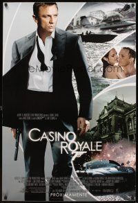 5h503 CASINO ROYALE Spanish/U.S. advance DS 1sh '06 cool image of Daniel Craig as James Bond!