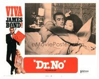 5h017 DR. NO LC #1 R70 Sean Connery as James Bond wrestling in bed with sexy Eunice Gayson!