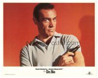 5h032 DR. NO LC R84 best close portrait of Sean Connery as James Bond 007 with gun!