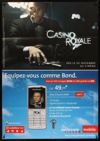 5h507 CASINO ROYALE tie-in French special 35x51 '06 Daniel Craig as James Bond, Swisscom Mobile