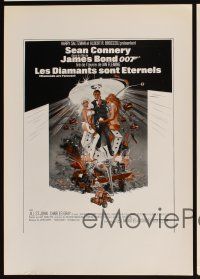 5h220 DIAMONDS ARE FOREVER set of 6 Swiss pressbook supplements '71 Sean Connery as James Bond!
