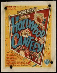 5j167 HOLLYWOOD CANTEEN linen 11x14 Belgian '44 Warner Bros. all-star musical by Delmer Daves!