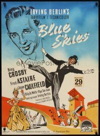5k476 BLUE SKIES Danish '49 art of dancing Fred Astaire, Bing Crosby, Caulfield, Irving Berlin