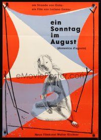 5k065 SUNDAY IN AUGUST German '50 Luciano Emmer, Sunday in August, sexy art by Hans Hillmann!