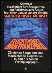 5k066 VANISHING POINT German R74 car chase cult classic, great image!
