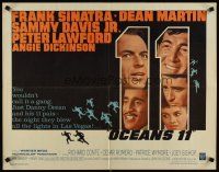 5k192 OCEAN'S 11 1/2sh '60 completely different image of Frank Sinatra & The Rat Pack!