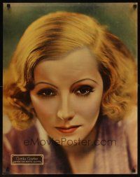 5k232 GRETA GARBO MGM personality poster '31 great head & shoulders portrait with pensive look!