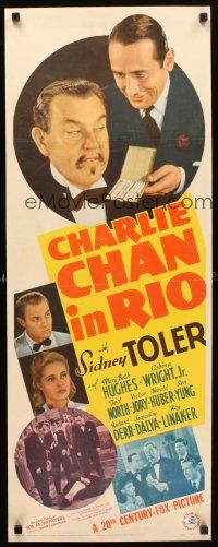 5m029 CHARLIE CHAN IN RIO insert '41 Asian detective Sidney Toler solves a mystery in Brazil!