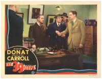 5m220 39 STEPS LC '35 Alfred Hitchcock classic, police put Robert Donat in handcuffs!