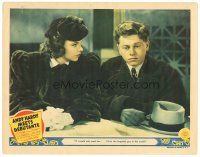 5m299 ANDY HARDY MEETS DEBUTANTE LC '40 great close up of young Mickey Rooney & Judy Garland!