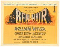 5m231 BEN-HUR TC '60 William Wyler classic religious epic, cool chariot art!