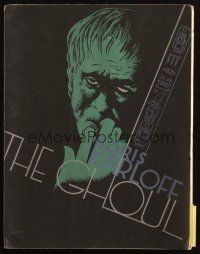 5m188 GHOUL English promo book '33 best Marc Stone art of monster Boris Karloff, incredibly rare!