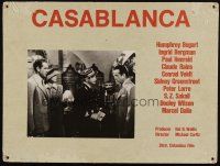 5m070 CASABLANCA Swiss LC '70s Henreid & Ingrid Bergman with Humphrey Bogart & gun on Claude Rains