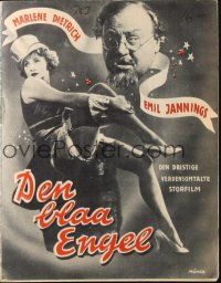 5m185 BLUE ANGEL Danish program R52 Josef von Sternberg, Emil Jannings, Marlene Dietrich