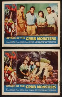 5m426 ATTACK OF THE CRAB MONSTERS 4 LCs '57 Richard Garland, Pamela Duncan, Roger Corman horror!