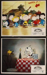 5m407 BON VOYAGE CHARLIE BROWN 8 LCs '80 Charles Schulz, great images of Snoopy & the Peanuts Gang!