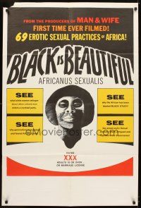 5p021 AFRICANUS SEXUALIS 1sh '70 Black Stud, erotic sexual practices of Africa!