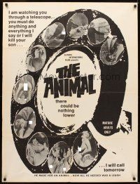 5p044 ANIMAL 1sh '68 John Alderman made her an animal, now all he needs is a leash!