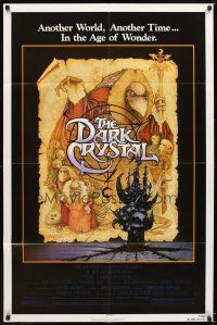 5p186 DARK CRYSTAL 1sh '82 Jim Henson & Frank Oz, Richard Amsel fantasy art!