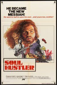 5p193 DAY THE LORD GOT BUSTED 1sh R75 Burt Topper directed, Fabian, The Soul Hustler!