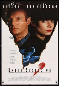5p930 UNDER SUSPICION English 1sh '91 Liam Neeson, Laura San Giacomo, adultery!