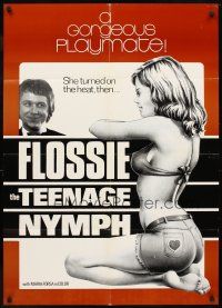 5p329 FLOSSIE Canadian 1sh 1977 Bert Torn, sexy Maria Lynn in title role, Flossie the Teenage Nymph!