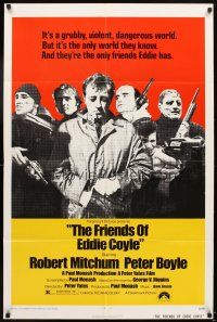 5p355 FRIENDS OF EDDIE COYLE 1sh '73 Robert Mitchum lives in a grubby, violent, dangerous world!