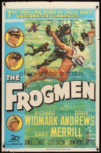 5p356 FROGMEN 1sh '51 the thrilling story of Uncle Sam's underwater scuba diver commandos!