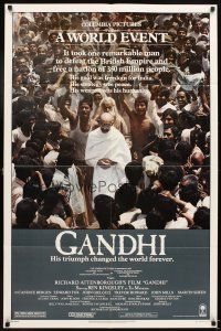 5p378 GANDHI 1sh '82 Ben Kingsley as The Mahatma, directed by Richard Attenborough!