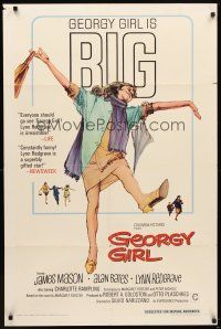 5p384 GEORGY GIRL 1sh '66 Lynn Redgrave, James Mason, Alan Bates, Charlotte Rampling!