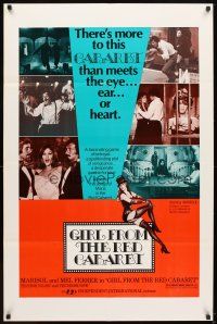 5p392 GIRL FROM THE RED CABARET 1sh '73 sexy Marisol, Renaud Verley, Mel Ferrer!
