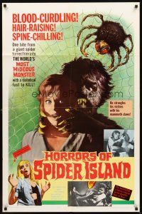 5p457 HORRORS OF SPIDER ISLAND 1sh '65 one bite and it turned him into a most hideous monster!