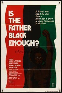 5p474 IS THE FATHER BLACK ENOUGH 1sh '72 Night of the Strangler, choke the honkies to death!