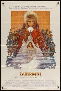 5p505 LABYRINTH 1sh '86 Jim Henson, art of David Bowie & Jennifer Connelly by Ted CoConis!