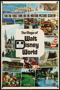 5p539 MAGIC OF WALT DISNEY WORLD 1sh '72 great theme park scenes for the first time on screen!
