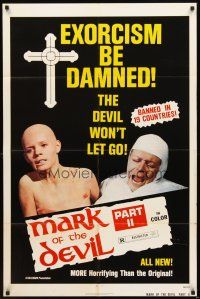 5p557 MARK OF THE DEVIL 2 1sh '74 banned in 19 countries, more horrifying than the original!