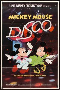 5p568 MICKEY MOUSE DISCO 1sh '80 Disney cartoon short with a disco beat!