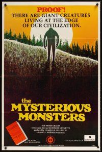 5p601 MYSTERIOUS MONSTERS 1sh '75 proof that Bigfoot & the Loch Ness Monster exist!