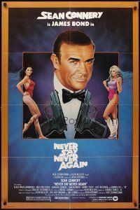 5p612 NEVER SAY NEVER AGAIN 1sh '83 art of Sean Connery as James Bond 007 by Obrero!