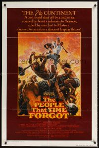 5p657 PEOPLE THAT TIME FORGOT 1sh '77 Edgar Rice Burroughs, a lost continent shut off by ice!