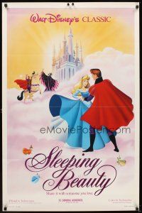 5p798 SLEEPING BEAUTY 1sh R86 Walt Disney cartoon fairy tale fantasy classic!