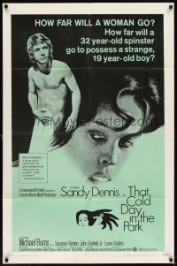 5p886 THAT COLD DAY IN THE PARK style B 1sh '69 Sandy Dennis, early overlooked Robert Altman!