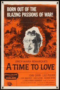 5p906 TIME TO LOVE & A TIME TO DIE 1sh '58 a great love story of WWII by Erich Maria Remarque!